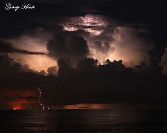 Lightning Galveston Texas
