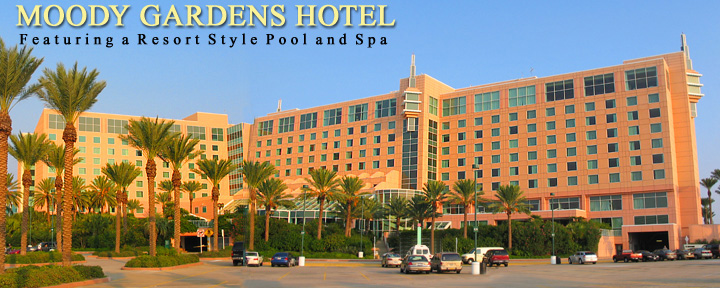 The Magnificent Moody Gardens Hotel.