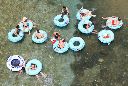 Tubing Comal River