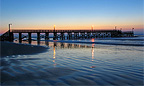 Public fishing pier at Quintana beach.